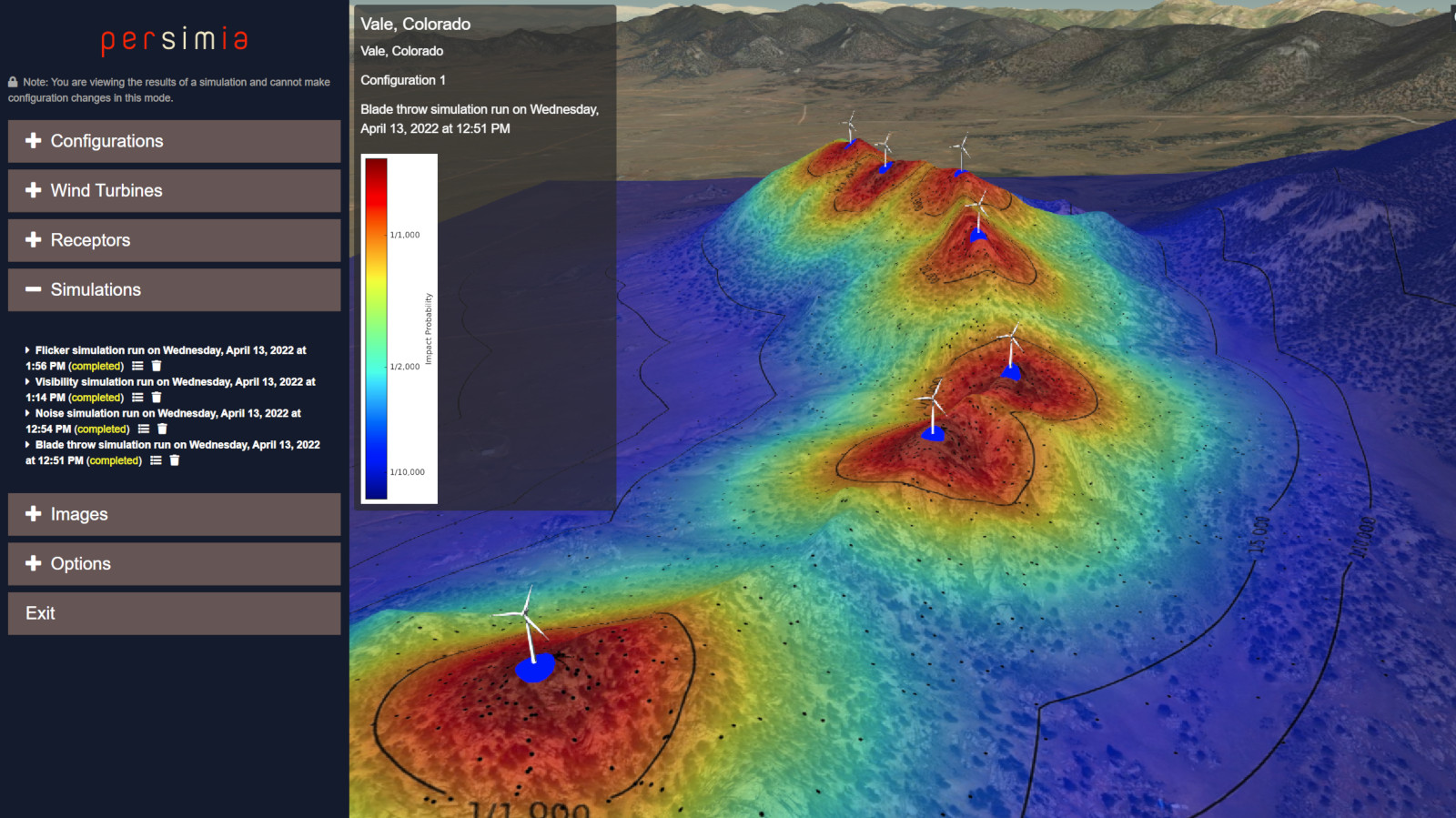 Persimia risk management wind tool